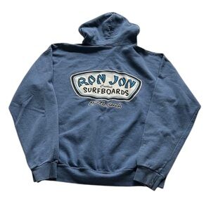 Ron Jon Surf Shop Myrtle Beach Cotton Bl Distressed Blue Hoodie Unisex XL